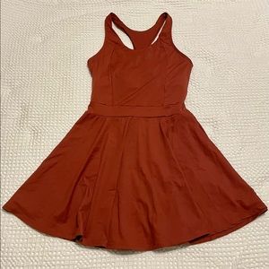 Maroon athletic dress from Halara